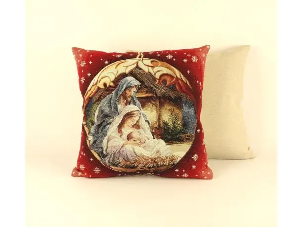 Poszewka świąteczna gobelinowa święta rodzina nr. 426 SlodkieSny 45x45 cm gobelin