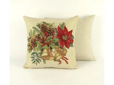 Poszewka świąteczna gobelinowa dzwoneczki nr. 405 SlodkieSny 45x45 cm gobelin Poszewka świąteczna gobelinowa dzwoneczki nr. 405 SlodkieSny 45x45 cm gobelin