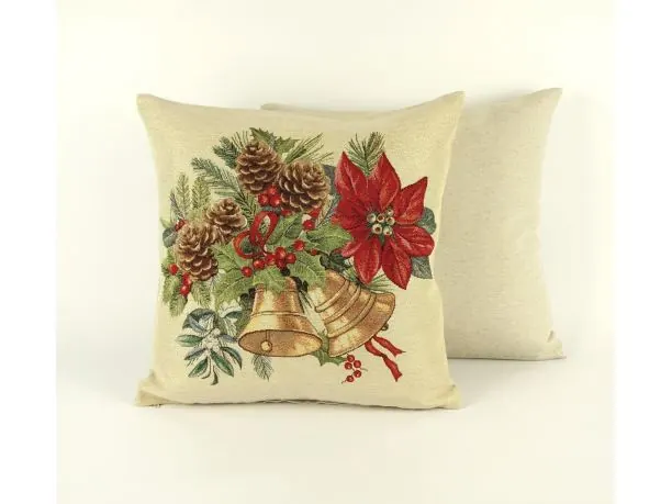 Poszewka świąteczna gobelinowa dzwoneczki nr. 405 SlodkieSny 45x45 cm gobelin