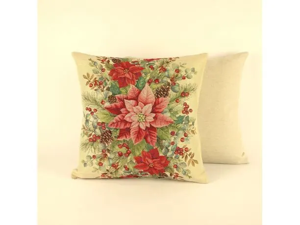 Poszewka świąteczna gobelinowa gwiazda betlejemska 1 SlodkieSny 45x45 cm gobelin