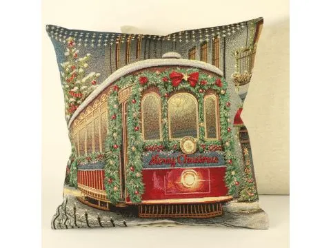 Poszewka świąteczna gobelinowa świąteczny pociąg nr. 423 SlodkieSny 45x45 cm gobelin Poszewka świąteczna gobelinowa świąteczny pociąg nr. 423 SlodkieSny 45x45 cm gobelin