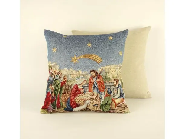 Poszewka świąteczna gobelinowa betlejem 2 SlodkieSny 45x45 cm gobelin