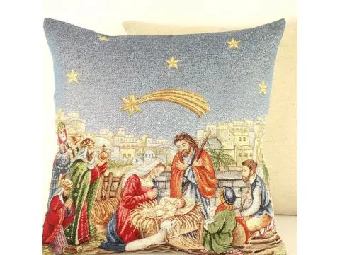 Poszewka świąteczna gobelinowa betlejem 2 SlodkieSny 45x45 cm gobelin Poszewka świąteczna gobelinowa betlejem 2 SlodkieSny 45x45 cm gobelin