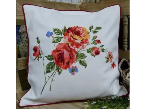 Poszewka dekoracyjna 40x40 Róża Wypustki 15708
