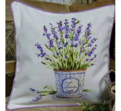 Poszewka dekoracyjna 40x40 Lawenda Wypustki 15849