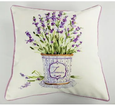 Poszewka dekoracyjna 40x40 Lawenda Wypustki 15849