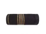 Ręcznik 70x140 kąpielowy bawełniany do rąk Tiwano czarny ze złotą bordiurą