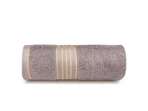 Ręcznik Kąpielowy 70x140 Tiwano Grafit ze Złotą Bordiurą – Połączenie Stylu i Wygody