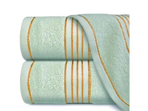 Ręcznik Kąpielowy 70x140 Tiwano Miętowy ze Złotą Bordiurą – Połączenie Stylu i Wygody