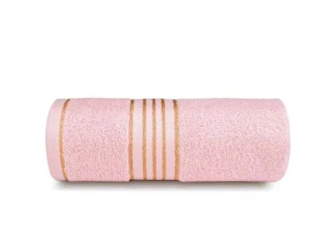 Ręcznik Łazienkowy 70x140 Tiwano Róż Kwarcowy ze Złotą Bordiurą – Połączenie Stylu i Wygody