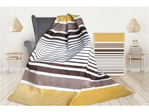 Koc Glamour 150x200 Simple Kurkuma Greno