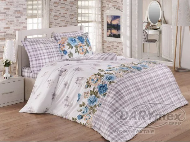 Pościel bawełniana Premium 160x200 Rosemary Blue