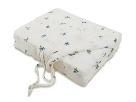 Pościel muślinowa 220x200 cm JAGODY – delikatna, przewiewna, dwuwarstwowa, naturalna bawełna