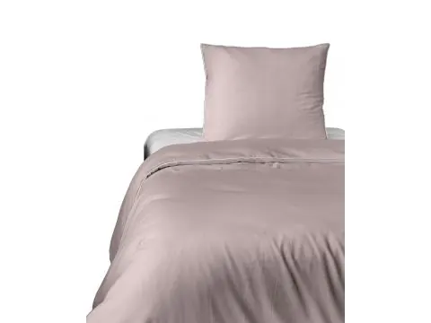 Pościel z makosatyny 140x200 pudrowy róż z białą lamówką – subtelna elegancja i komfort snu