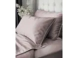 Pościel z makosatyny 220x200 pudrowy róż z białą lamówką – elegancja i komfort snu