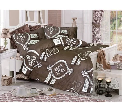 Komplet pościeli satynowej 180x200 Noble Brown