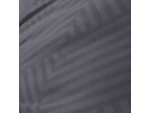 Pościel Adamaszkowa 220x200 Grafitowa – Ciemny Szary Jodełka Herringbone