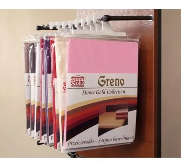 Prześcieradło satynowe 160x210 Różowe Greno