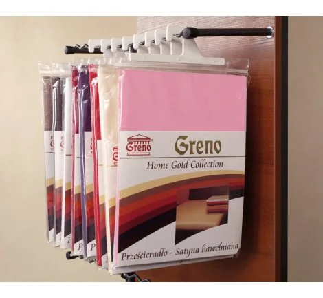 Prześcieradło satynowe 160x210 Różowe Greno