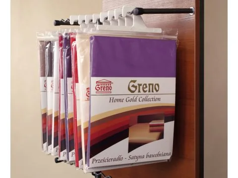 Prześcieradło satynowe 160x210 Fioletowe Greno