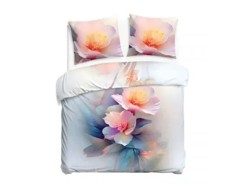 Pościel Satynowa Różowe Magnolie 180x200 – Romantyczny Wzór