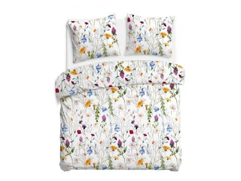 Pościel Satynowa 220x200 w Maki i Chabry Sielski Poranek - SlodkieSny