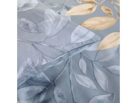 Pościel Bawełniana 140x200 Błękitne Liście Eukaliptusowe