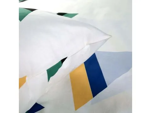 Pościel z Bawełny 140x200 - Geometryczne Trójkąty