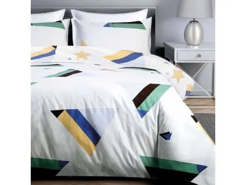 Pościel z Bawełny 160x200 - Geometryczne Trójkąty