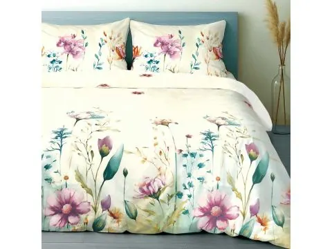 Pościel Bawełniana 180x200 Polne Kwiaty – 100% Bawełna Naturalna