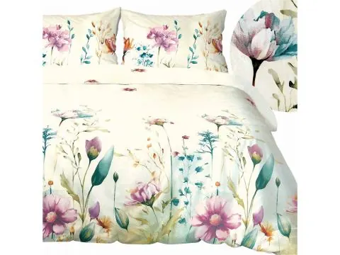 Pościel Bawełniana 180x200 Polne Kwiaty – 100% Bawełna Naturalna
