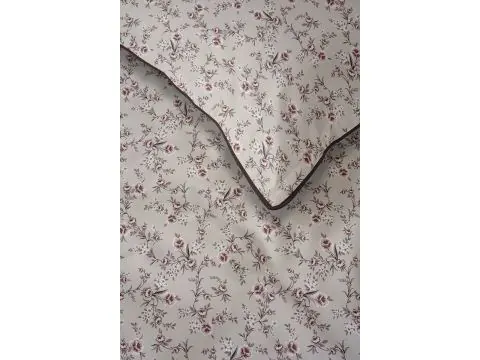 Pościel 220x200 Perkal – Wzór Prowansalska Łączka Lamówka + Torba