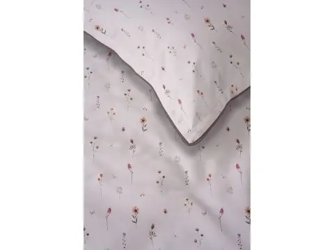 Pościel z Perkalu 160x200 Lame Percale – Różowa Drobna Łączka, Torba