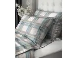 Pościel z Perkalu 160x200 Niebiański Spokój – Klasyczna Krata+ Torba