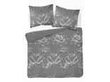Pościel z Bawełny 220x200 Grafitowy Lotos – 100% Bawełna na Zamek