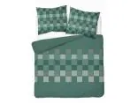 Pościel bawełniana 220x200 zielona szachownica – 100% bawełna