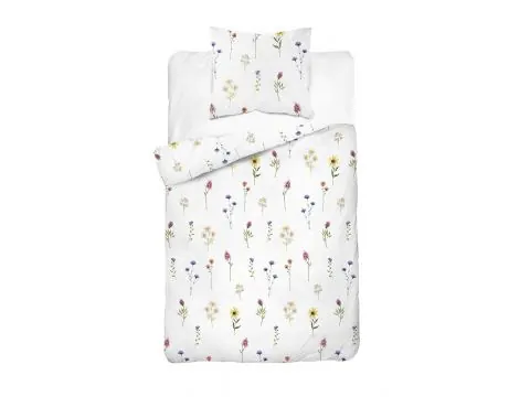 Pościel bawełniana 140x200 kwiatowa łąka – 100% bawełna