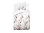 Pościel bawełniana 140x200 trawy pampasowe beżowe – 100% bawełna