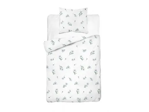 Pościel bawełniana 140x200 – błękitna łączka i cykoria 100% bawełna