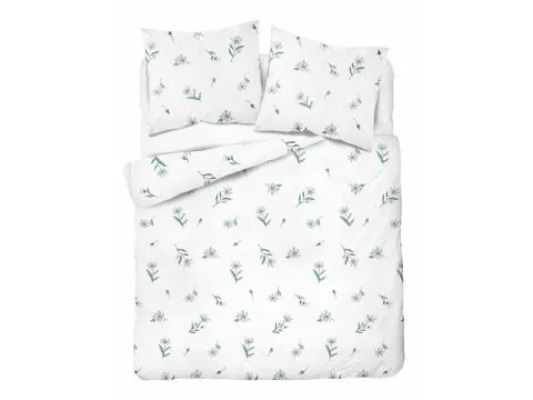 Pościel bawełniana 180x200 – błękitna łączka i cykoria 100% bawełna