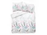 Pościel bawełniana 160x200 – eteryczny ogród z lawendą i hortensjami