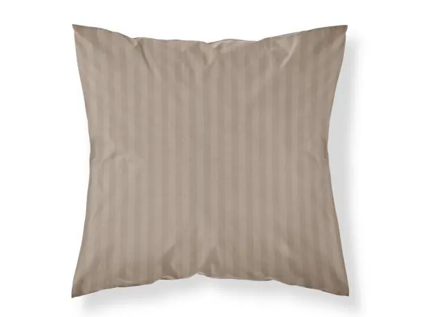 Poszewka adamaszkowa 40x40 Taupe – Bawełna Adamaszek Pasy