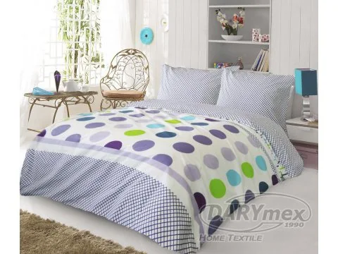 Komplet pościeli z bawełny Pera Lilac 160x200 Exclusive Premium