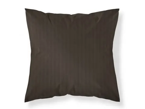 Poszewka Adamaszkowa 40x40 Brązowa Mocha | 100% Bawełna Pasy 1cm