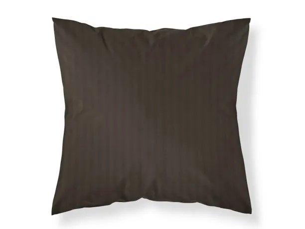 Poszewka Adamaszkowa 40x40 Brązowa Mocha | 100% Bawełna Pasy 1cm