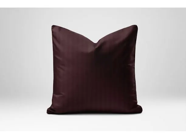 Poszewka Adamaszkowa 40x40 Kolor Wino | Bawełna Żakardowa Pasy bordowy