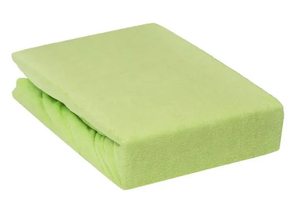 Prześcieradło Frotte z gumką jasny seledyn 60x120 - dla dziecka 005