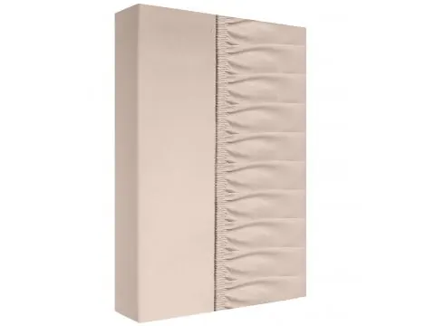 Prześcieradło bawełniane z gumką silver 160x200 + 25 cm beżowy