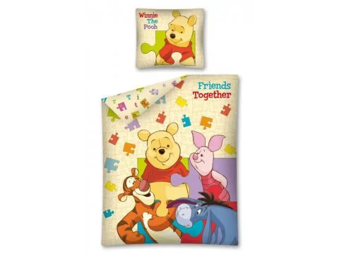 Komplet pościeli dziecięcej Winnie the Pooh / Kubuś Puchatek 140x200 WTP 09