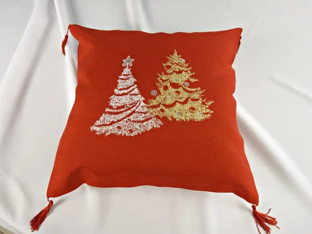 Poszewka świateczna choinki 40x40 cm wz. 38959